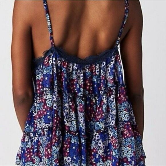 🌿Free People, Merries Garden, sheer tank. NWOT-Size Med - Picture 2 of 9